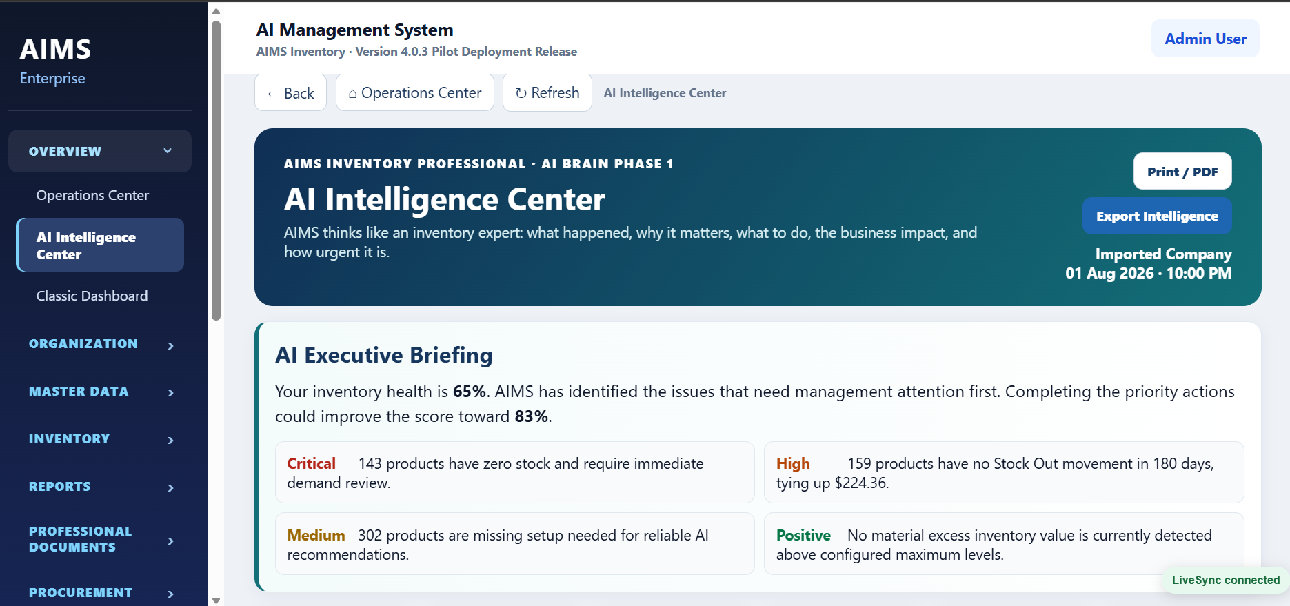 AI Intelligence Center