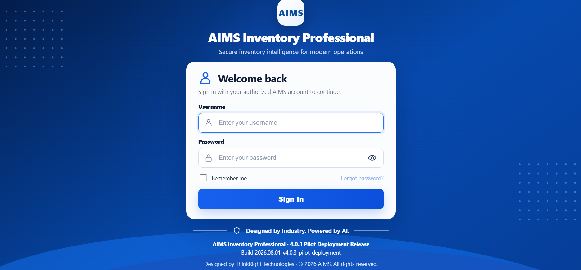 AIMS login